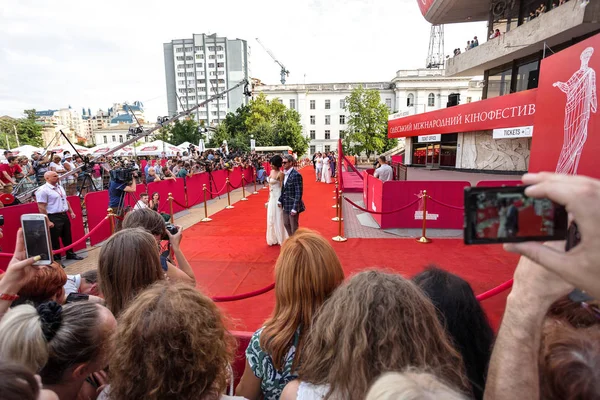 Odessa Ukrayna Temmuz 2015 Uluslararası Film Festivali Odessa Kırmızı Halı — Stok fotoğraf