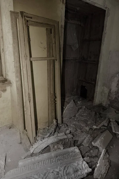 Interior Místico Ruinas Edificio Abandonado Ruinas Antiguo Edificio Del Siglo — Foto de Stock