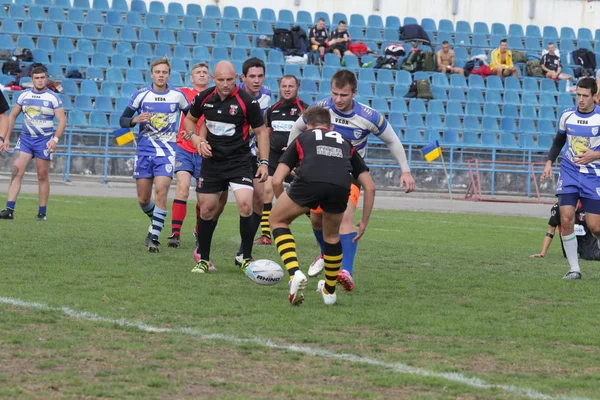 Odessa Ukraine September 2018 Endspiele Der Stärksten Rugby Mannschaften Der — Stockfoto