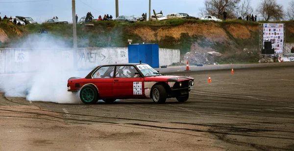 Oděsa Ukrajina Dubna 2017 Combat Povalečů Místních Soutěžích Driftování Napínavou — Stock fotografie