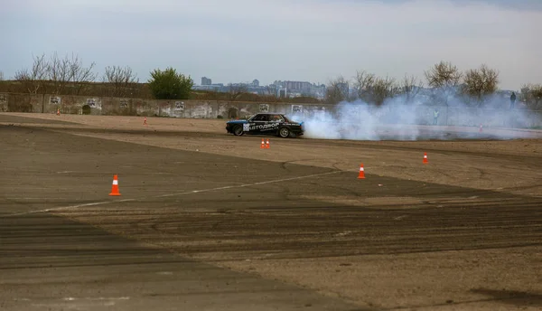 Odessa Ukraina April 2017 Bekämpa Drifters Lokala Drifting Tävlingar Drifting — Stockfoto