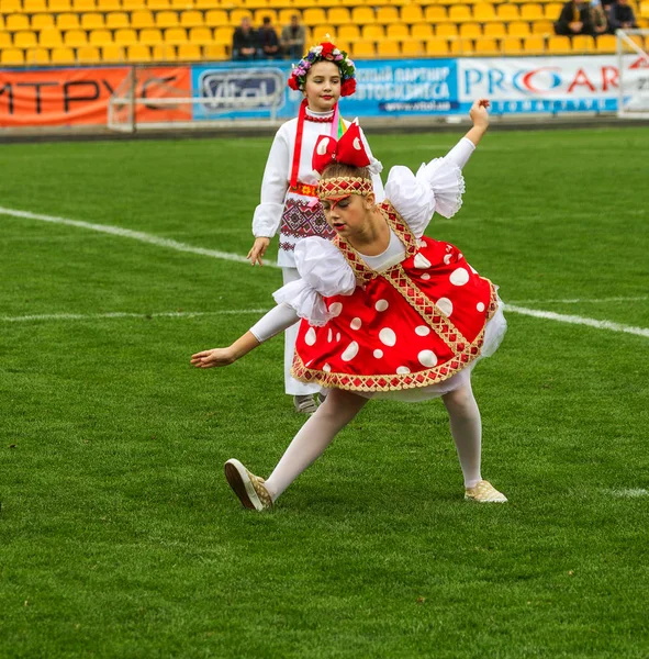 Odessa Ukrajna 2017 Október Gyerekek Színpadon Kisgyermekek Tánc Együttesek Tánc — Stock Fotó