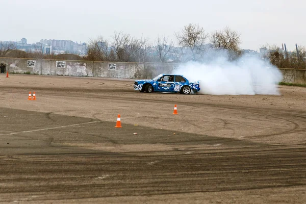 Odessa Ukraina Kwietnia 2017 Combat Drifters Lokalnych Zawodach Drifting Drifting — Zdjęcie stockowe