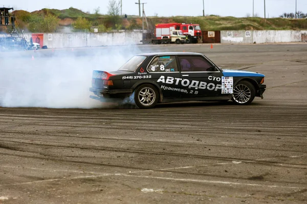 Odessa Ukraina Kwietnia 2017 Combat Drifters Lokalnych Zawodach Drifting Drifting — Zdjęcie stockowe