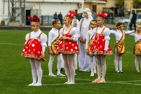 Odessa Ukraine October 2017 Children Stage Young Children Dance Ensembles — 图库照片