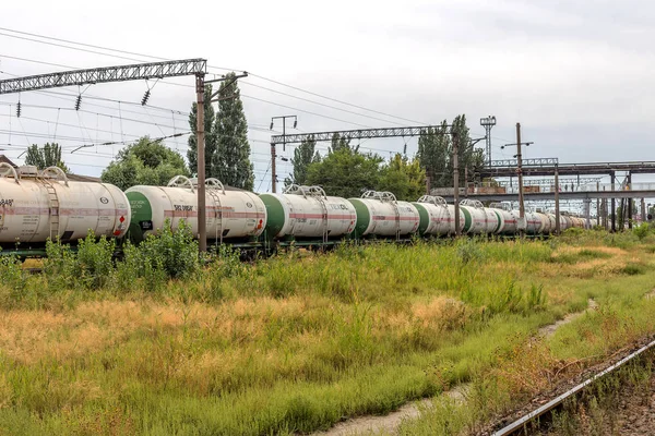 Залізниця Вузлові Стику Залізниці України Залізничні Транспортної Інфраструктури Скорочені Матеріально — стокове фото