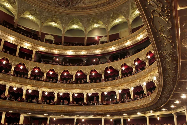 Οδησσός Ουκρανία Δεκέμβριος 2012 Εσωτερικό Της Όπερας Μετά Την Αποκατάσταση — Φωτογραφία Αρχείου
