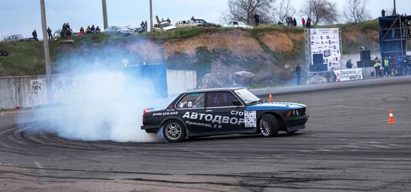 Odessa Ukraine April 2017 Combat Drifters Local Drifting Competitions Drifting — Stock Photo, Image
