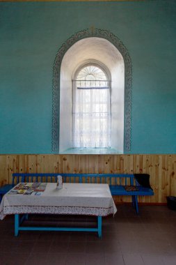 Eski mümin Kilisesi, St. Paraskeva, Mirny yerleşme, Kiliya district, Odessa region, Besarabya. Lipovan eski kilise topluluğu, çan, Tapınağı, bir iç, kilise eski kitaplar