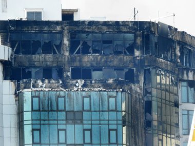 Odessa apartmanda yanan dramatik atış