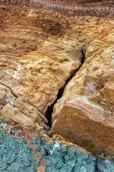 Depósito Geológico Barro Azul Barro Azul Cosmético Natural Raro Barro — Fotografia de Stock