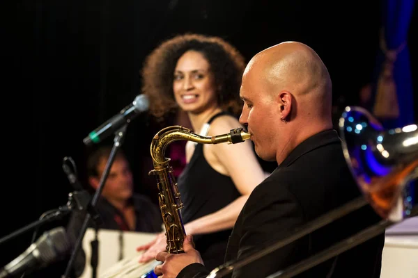 Oděsa Ukrajina Června 2013 Tradiční Mezinárodní Hudební Jazzového Festivalu Jazzfest — Stock fotografie