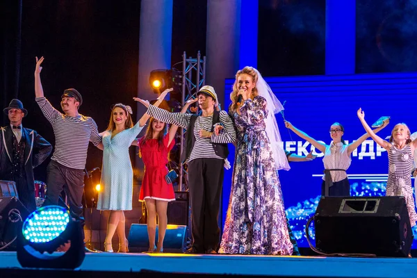 Odessa Ukraina Sie 2018 Muzyczne Show Alexandra Mamina Jej Taniec — Zdjęcie stockowe