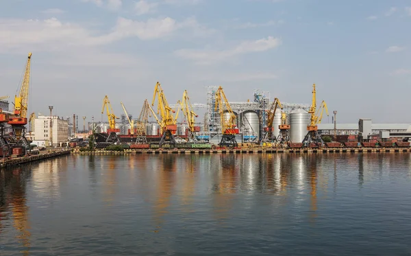 Odessa Ucrania Mayo 2018 Puerto Marítimo Comercial Odesa Durante Crisis — Foto de Stock