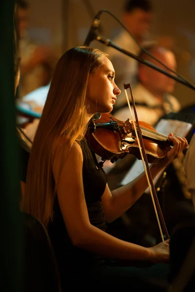 Odessa Ukraine Juli 2018 Symphonieorchester Auf Der Bühne Musical Show — Stockfoto