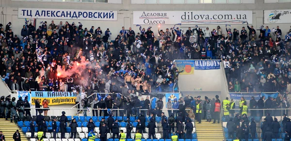 Odessa Ukraine Juli 2013 Emotionale Fußballfans Unterstützen Das Team Stadion — Stockfoto