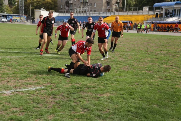 Odessa Ukraina Września 2018 Ostatnie Gry Najsilniejszych Drużyn Rugby Mistrzostwach — Zdjęcie stockowe