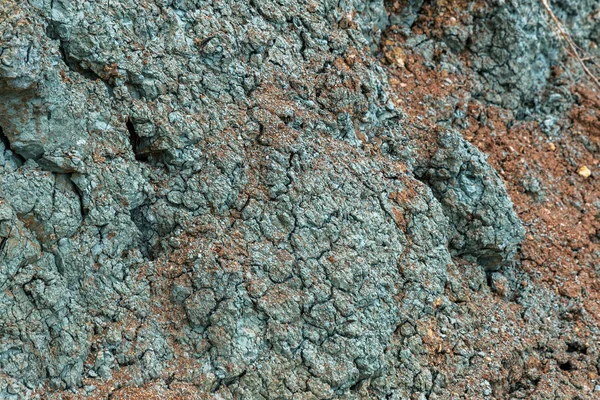 蓝色粘土的地质沉积 蓝色粘土是一种罕见的天然化妆品 钻石矿床的一个标志 与钻石管有关 天然地质财富 — 图库照片