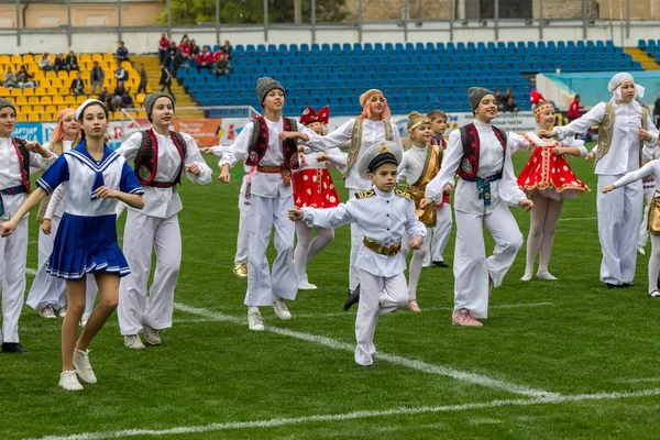 Odessa Ukraina Oktober 2017 Barn Scenen Unga Barn Dans Ensembler — Stockfoto