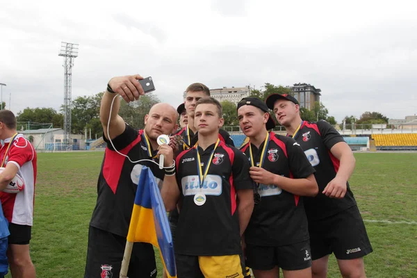 Odessa Ukraina Września 2018 Ostatnie Gry Najsilniejszych Drużyn Rugby Mistrzostwach — Zdjęcie stockowe