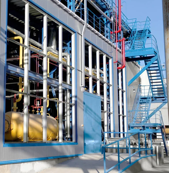 Equipment Cables Piping Industrial Plant — Stock Photo, Image