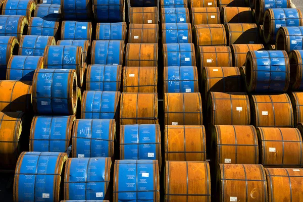 Odessa Ukraine August 2017 Industrial Goods Commercial Cargo Port Metal — Stock Photo, Image