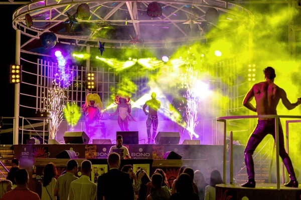 Odessa Juni Night Club Een Gloednieuw Lichtshow Nieuwe Dingen Doen — Stockfoto