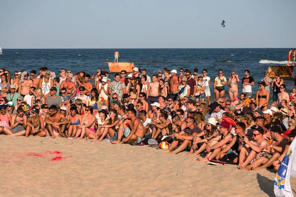 Odessa Ukraine August 2017 Große Menge Von Zuschauern Fans Bei — Stockfoto