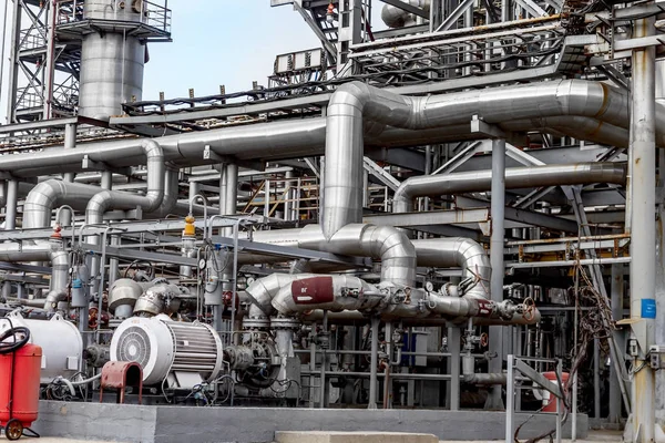 オデッサ ウクライナ 2013 石油化学精製オデッサのルクオイル フラグメント処理化学プラント ガソリン 化学物質 — ストック写真