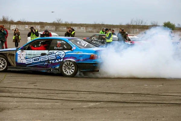 Odessa Ukraina April 2017 Bekämpa Drifters Lokala Drifting Tävlingar Drifting — Stockfoto