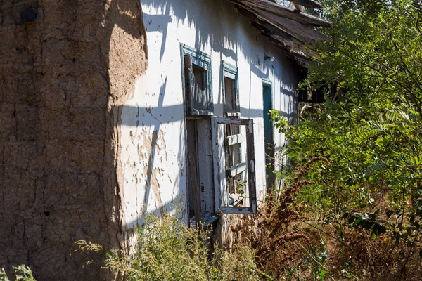 Vieille Ferme Gauche Maison Ruine Détruite Par Temps Une Maison — Photo