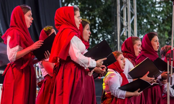 Odessa Ukraine July 2018 Church Choir Performs Open Summer Theater — Stock Photo, Image