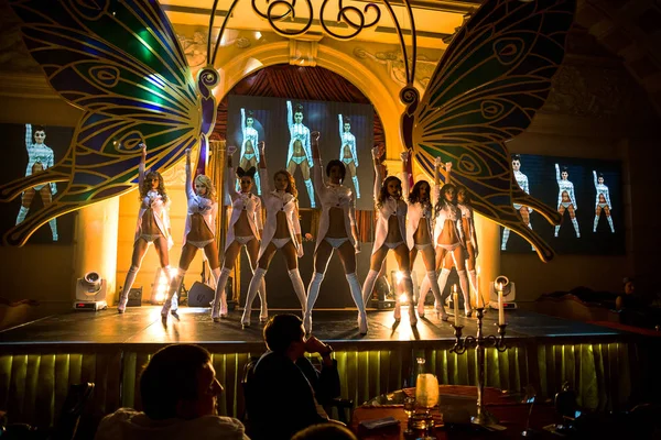 Odessa April Nachtklub Probt Neue Moderne Lichtshow Erwartung Eines Vollen — Stockfoto