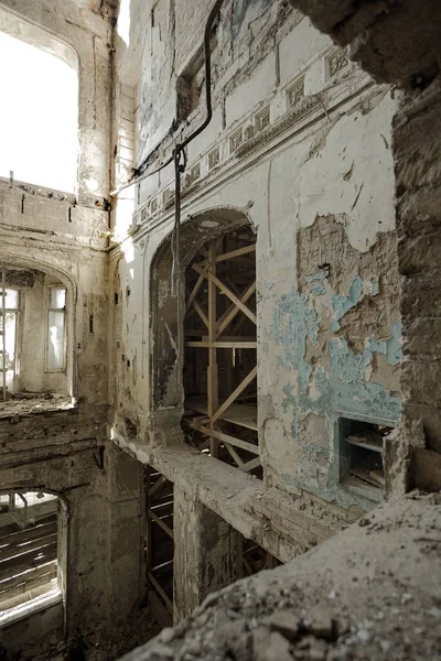 Intérieur Mystique Ruines Bâtiment Abandonné Ruine Ancien Bâtiment Xviiie Siècle — Photo