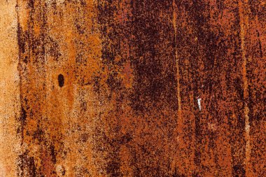 Paslı metal doku, paslı metal arka plan tasarımı için metin için kopya yer ile görüntü. Islak atmosferik etkilerden paslı metal korumasız. Paslı metal doku arka plan
