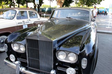 Odessa, Ukrayna - 10 Haziran 2011: geleneksel sergi geri efsanevi lüks retro otomobil, sanat, odessa, Ukrayna potemkin merdivenleri 10 Haziran 2011 tarihinde dünyanın her yerinden en iyi örnekleri.