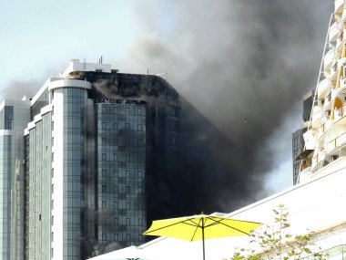 Odessa apartmanda yanan dramatik atış