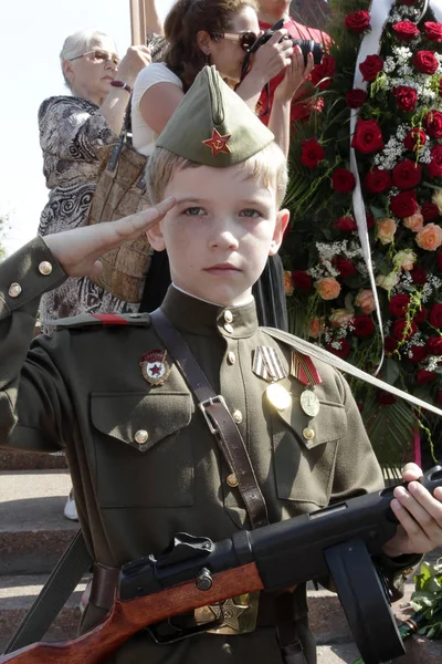 Odessa Maj Begivenheder Til Minde Årsdagen Sejren Den Store Patriotiske - Stock-foto