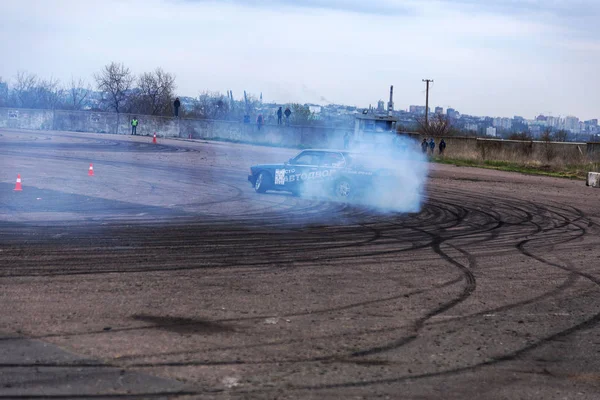Odessa Ukraina Kwietnia 2017 Combat Drifters Lokalnych Zawodach Drifting Drifting — Zdjęcie stockowe