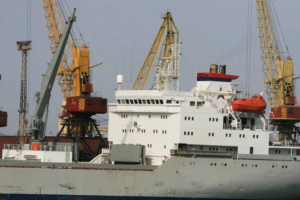 Odessa Oekraïne Circa 2008 Industriële Container Lading Lading Schip Met — Stockfoto