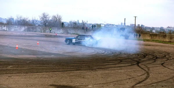 Odessa Ukraina Kwietnia 2017 Combat Drifters Lokalnych Zawodach Drifting Drifting — Zdjęcie stockowe