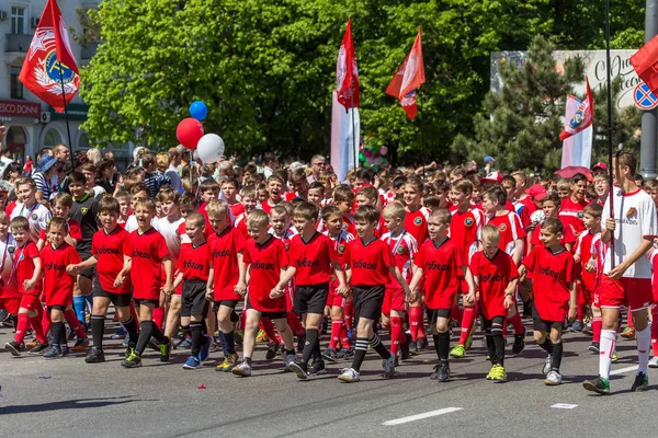 Novorossiysk Rusland Mei 2018 May Day Demonstratie Vrede Job Mei — Stockfoto