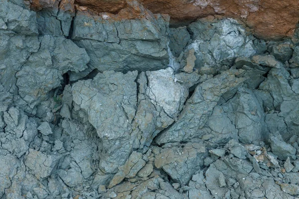 Depósito Geológico Barro Azul Barro Azul Cosmético Natural Raro Barro — Fotografia de Stock