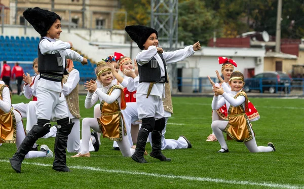 Odessa Ukraina Oktober 2017 Barn Scenen Unga Barn Dans Ensembler — Stockfoto