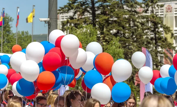 Novorossiysk Russie 1Er Mai 2018 Manifestation 1Er Mai Festive Gagné — Photo