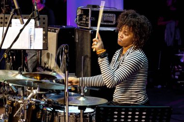 Odessa, Ukrayna-8 Haziran 2013: geleneksel uluslararası müzik Caz Festivali Jazzfest 