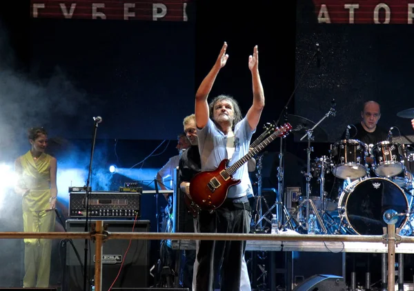 Odessa Ukrayna Temmuz 2013 Konser Sırp Müzisyen Kinorezhisera Emir Kusturica — Stok fotoğraf