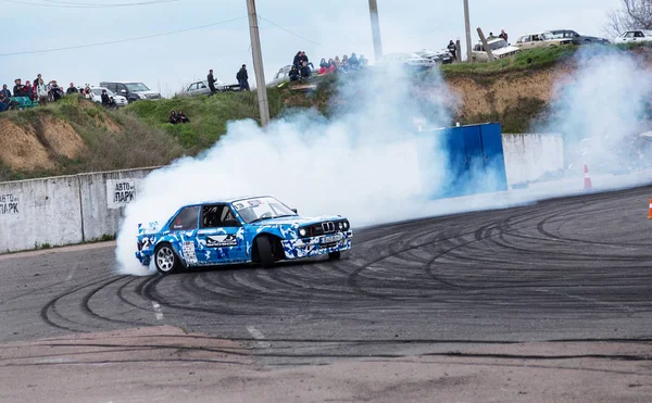 Oděsa Ukrajina Dubna 2017 Combat Povalečů Místních Soutěžích Driftování Napínavou — Stock fotografie