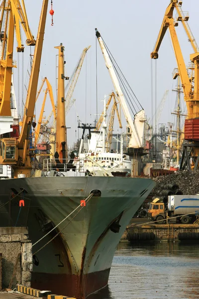 Odessa Oekraïne Circa 2008 Industriële Container Lading Lading Schip Met — Stockfoto