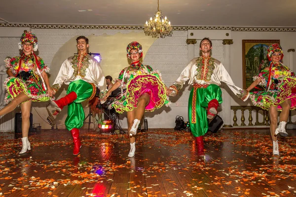 Odessa Ukraine September 2015 Beautiful Sexy Girls Dance Ensemble Bright — Stock Photo, Image